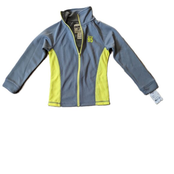 Oshkosh B'gosh Girl's Activewear Jacket High Neck Full Zip Lightweight 5… - Picture 1 of 5